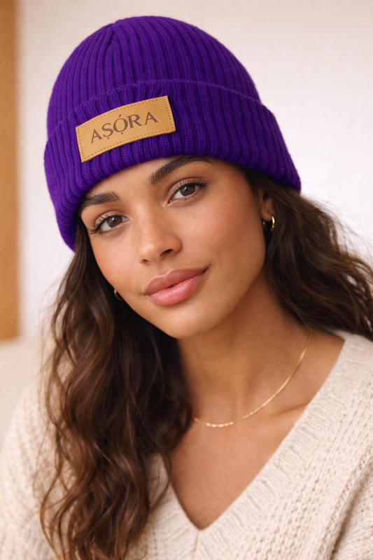 ASORA_Wool_blend_Winter_Beanie_Hat_Royal_Purple