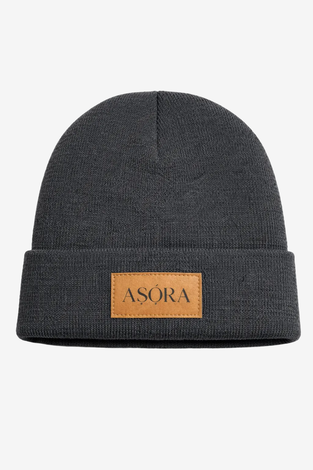 Winter Beanie Hat-Cotton, Satin-lined, Charcoal Gray