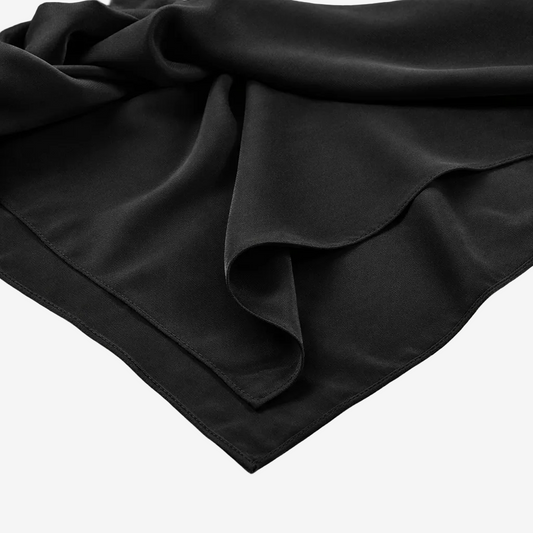 ASORA Black Medina-silk scarf