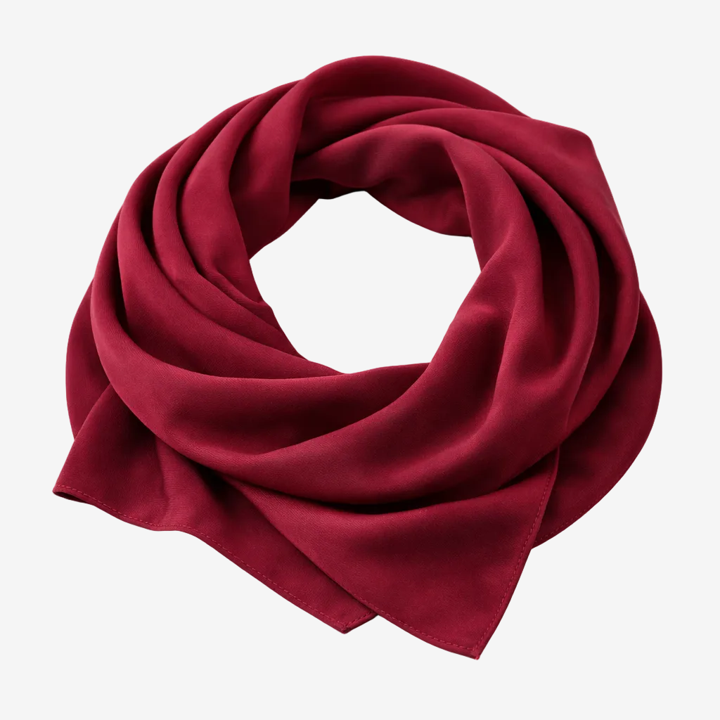 ASORA Burgundy Medina-silk scarf,