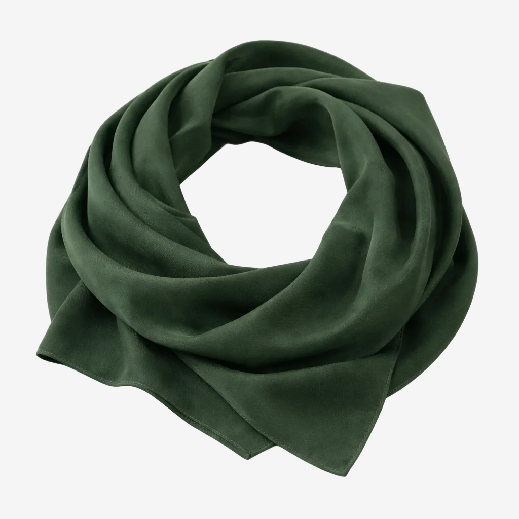 ASORA, Green medina silk scarf, 