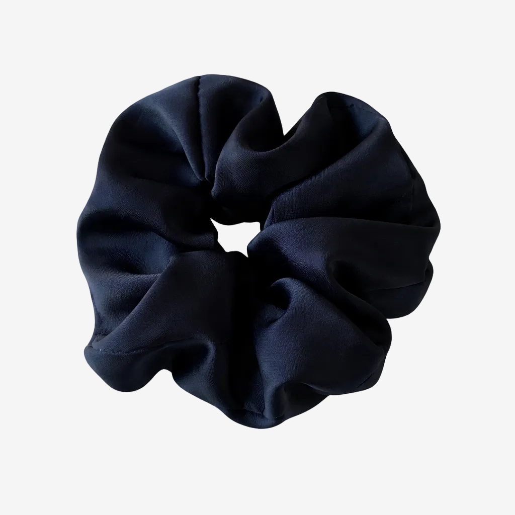 ASORA Mulberry Silk Scrunchie, navy
