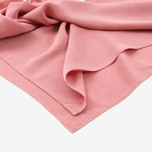 ASORA, Pink scarf on a white background
