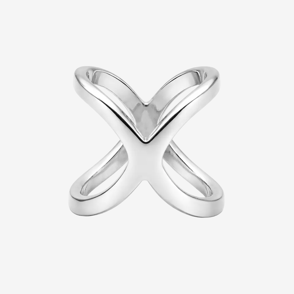 ASORA Scarf Ring, silver