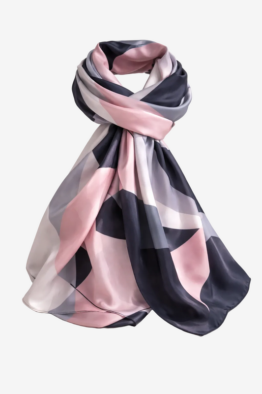 ASORA Silk Scarf, Rose Meridian 