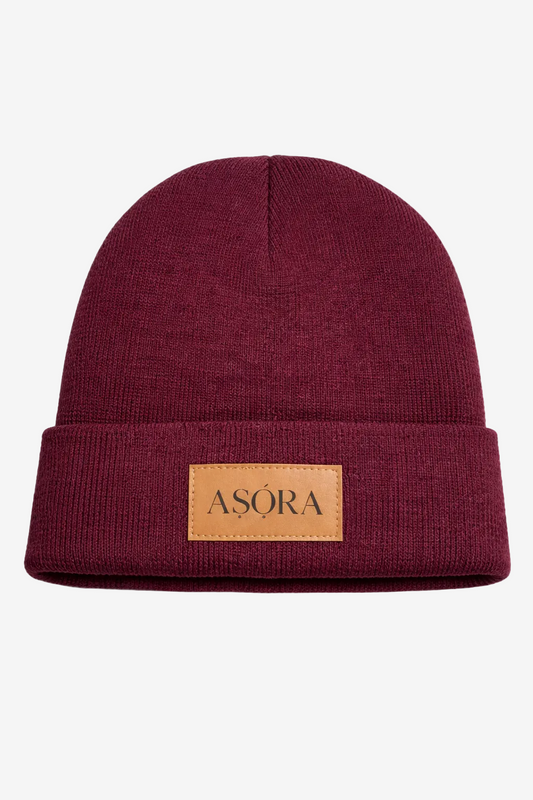 ASORA Winter hat beanie, burgundy